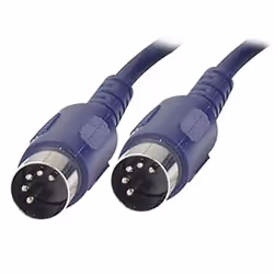 kenable 005846, DIN (5-pin), Male, DIN (5-pin), Male, 0.75 m, Blue
