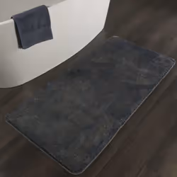 Sealskin Bath Mat Grey Non Slipping Safety Rug Bathroom Accessory Bathtub
