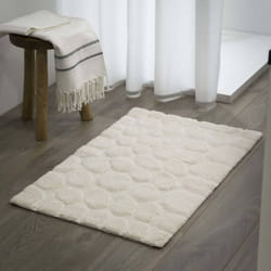 Sealskin Bath Mat Cotton Ivory Non Slipping Safety Rug Bathroom Accessory