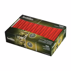 Bolsius 10 inch Tapered Candles Red Pack of 100