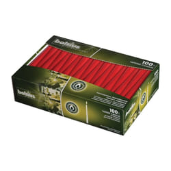 Bolsius 10 inch Tapered Candles Red Pack of 100
