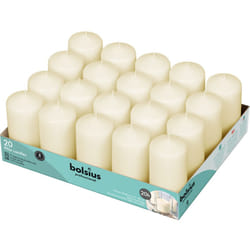 BOLSIUS Ivory Pillar Candles - 20 Pack 2x4 inch Pillar Candle Set - 20 Hours Dripless & Smokeless Clean Burning Dinner Candles - Premium Europen Quali