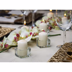 BOLSIUS Ivory Pillar Candles - 20 Pack 2x4 inch Pillar Candle Set - 20 Hours Dripless & Smokeless Clean Burning Dinner Candles - Premium Europen Quali