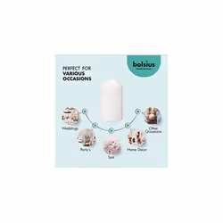 BOLSIUS 12 White Pillar candles - 27 x 51 Inches Unscented candle Set - 43 Hours - Dripless clean Burning Smokeless Dinner candle - Perfect for Weddin