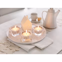 Bolsius Tealight Candles White Pack of 45 Long Burning Time of 8 Hours
