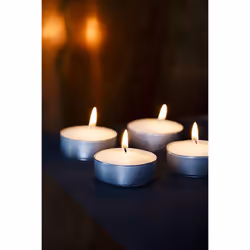 Bolsius Tealight Candles White Pack of 45 Long Burning Time of 8 Hours