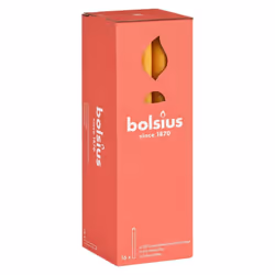 16x Bolsius Table Candles Honeycomb Yellow Holiday Decoration Stick Candle