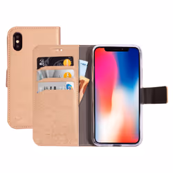 Mobiparts Saffiano Wallet Case Apple iPhone X, iPhone XS Copper, Wallet case, Apple, iPhone X, iPhone XS, 14.7 cm (5.8"), Bro ...