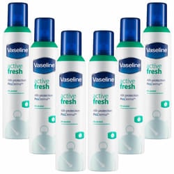 Vaseline ProDerma Anti Perspirant Deodorant For Women, Active Fresh, 6 Pk, 250ml