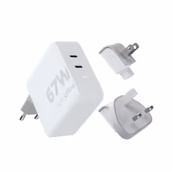Xtorm 67W GaN-Ultra Travel Charger + USB-C PD Cable, Indoor, AC, 2 m, White