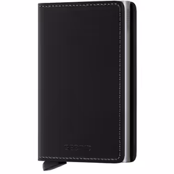 Secrid Slimwallet, Wallet, Black, Aluminium, Leather, Monochromatic, 12 pc(s), 72 g
