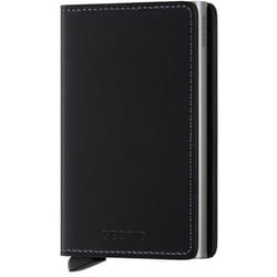 Secrid Slimwallet Wallet Black Aluminium, Leather