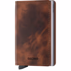 Secrid Slimwallet, Wallet, Brown, Leather, 12 pc(s), 72 g, 68 mm