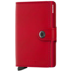 Secrid Miniwallet Original Wallet Red Aluminium, Leather