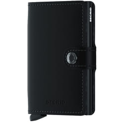 Secrid Miniwallet Matte Wallet Black Aluminium, Leather