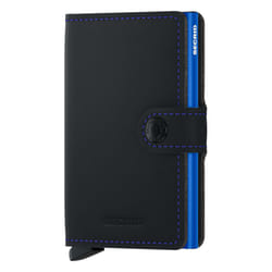 Secrid Miniwallet Wallet Black, Blue Genuine leather
