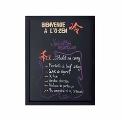 Securit WBW-BL-40-60 chalk board Black Wood