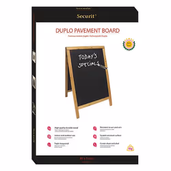 Securit SBDW-TE-85 chalk board Black Melamine, Resin, Wood - Additional view 4