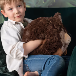 Cozy Noxxiez Dog Dark Decorative pillow