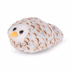 Plush Snow Owl Foot Warmer Kids/Adults Animal Slipper Cuddly Cushion One Size