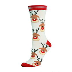 Christmas Festive Socks Unisex Novelty Reindeer - Reindeer Rudolph