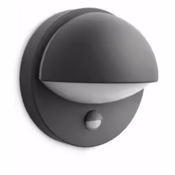 Philips myGarden Wall light, Outdoor wall lighting, Anthracite, Aluminium, IP44, II, Smoke