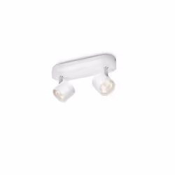 Philips Dimmable LED Star Ceiling/Wall Spotlight 2x 11.5W, Non-changeable bulb(s), 2 bulb(s), LED, 2700 K, 10000 lm, White