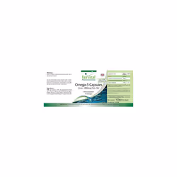 | Omega-3 Capsules from 1000mg Fish Oil - HIGH Dosage - 3000mg per Daily dose - 90 softgels - with EPA and DHA