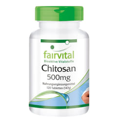 Chitosan 500mg - for 20 days - HIGH DOSAGE - 120 tablets - natural fiber