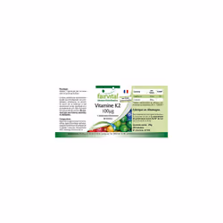 | Vitamin K2 100mcg - Bulk Pack for 3 Months - Vegan - 90 Capsules - menaquinone from natto
