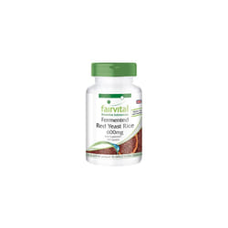 | Fermented Red Rice 600mg - Monascus purpureus Capsules - HIGH-Dosage with 2.95mg Monacolin K per Capsule - Vegan - 120 Capsules