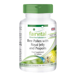 | Bee Pollen with Royal Jelly and Propolis - HIGH Dosage - 90 Tablets