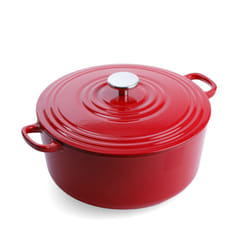 BK Cookware Bourgogne Enameled Cast Iron 7QT Dutch Oven  Chili Red