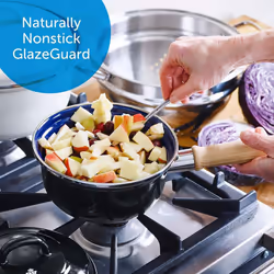BK Indigo Saucepan With Lid 16cm New Oven Safe Non-Stick Pan