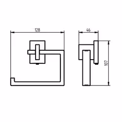Haceka Edge Wall-mounted Chrome