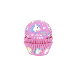 House of Marie Unicorn Pattern Paper Muffin Cases Cupcake Cases Pack of 50