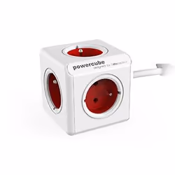 Allocacoc PowerCube, 1.5 m, Indoor, Type E, Type E, 1 mm², Red, White