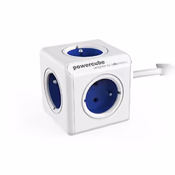 Allocacoc PowerCube Extended Type E, 1.5 m, Indoor, Type E, Blue, CE, KEMA FR, 5 AC outlet(s)