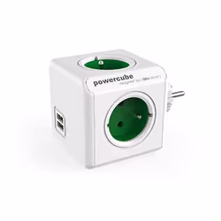 Allocacoc PowerCube Original USB Type E, Indoor, Type E, Blue, CE, 4 AC outlet(s), 16 A