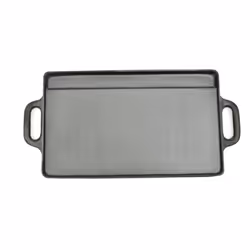 vidaXL Grill Platter Cast Iron Reversible Grill Tray Barbeque Base Plate Pan