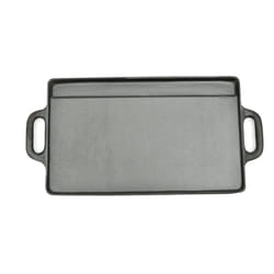 vidaXL Grill Platter Cast Iron Reversible Grill Tray Barbeque Base Plate Pan