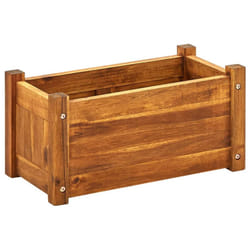 vidaXL Raised Bed  Raised Garden Flower Bed  Raised Garden Box  Planter Box for Outdoor Patio Backyard Vegetables Herbs  Solid Acacia Wood