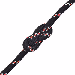 vidaXL Black Polypropylene Marine Rope  0.47 Thickness  1968.5 Length  Floating and Weatherproof  Ideal for Sailing  Dock Line  Not for Climbing