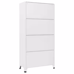 vidaXL Storage Filing Locker Cabinet with 9 Compartments Steel Grey Furniture - Additional view 4