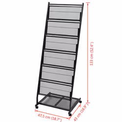 VidaXL 30100 magazine rack Black - Additional view 5