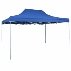 vidaXL Foldable Tent Pop-Up 3x4.5m Blue Outdoor Garden Gazebo Canopy Marquee
