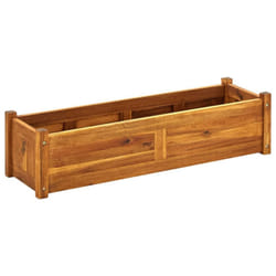 vidaXL Garden Raised Bed Acacia Wood 100x30x25cm Vegetable Flower Pot Bed