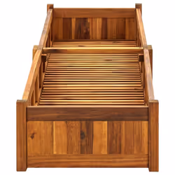 vidaXL Garden Raised Bed Acacia Wood 200x50x25cm Vegetable Flower Pot Bed