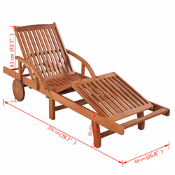 VidaXL 42592 outdoor chair Lounge Padded seat Acacia wood - Additional view 7