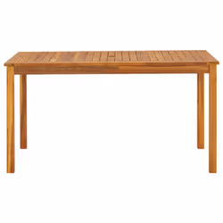 vidaXL Solid Acacia Wood Garden Table Outdoor Patio Furniture Dining Desk